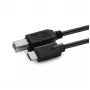 Microconnect USB3.1C2B1 USB-kaabel USB 2.0 1 m USB C USB B Must