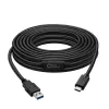 Microconnect USB3.1CA5AMP USB-kaabel USB 3.2 Gen 1 (3.1 Gen 1) 5 m USB C USB A Must