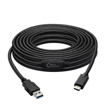 Microconnect USB3.1CA5AMP USB-kaabel USB 3.2 Gen 1 (3.1 Gen 1) 5 m USB C USB A Must