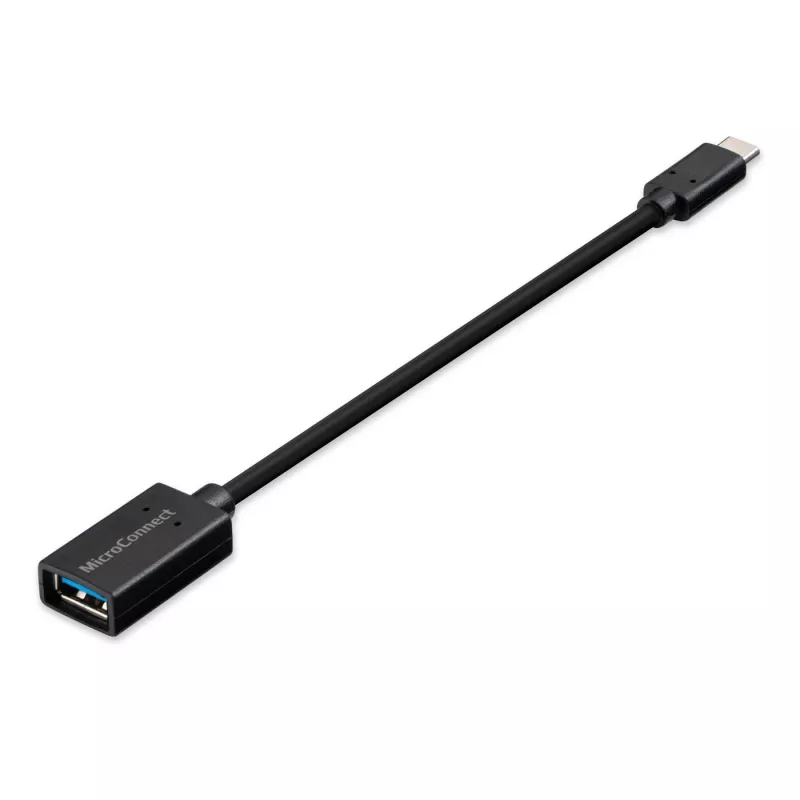Microconnect USB3.1CAF02 USB-kaabel USB 3.2 Gen 1 (3.1 Gen 1) 0,2 m USB C USB A Must