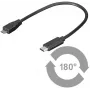Microconnect USB3.1CAMB02 USB-kaabel USB 2.0 0,2 m Micro-USB B USB C Must