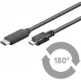 Microconnect USB3.1CAMIB1 USB-kaabel USB 2.0 1 m USB C Micro-USB B Must