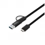Microconnect USB3.1CCA1 USB-kaabel USB 3.2 Gen 1 (3.1 Gen 1) 1 m USB C Must