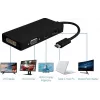 Microconnect USB3.1CCOM10 USB-graafikaadapter 3840 x 2160 pikslit must