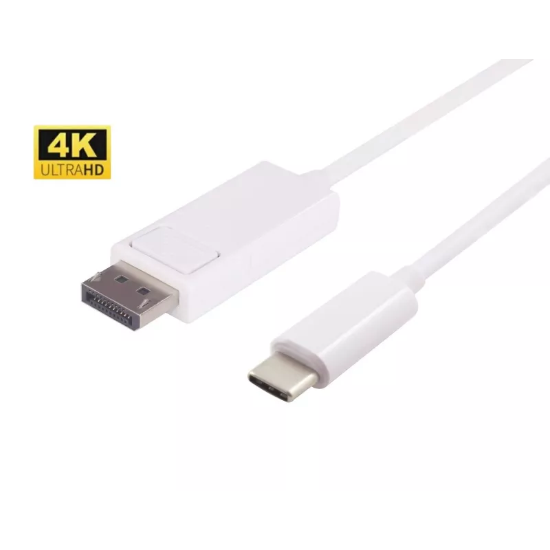 Microconnect USB3.1CDPB2W video kaabliadapter 2 m USB USB-C DisplayPort Valge