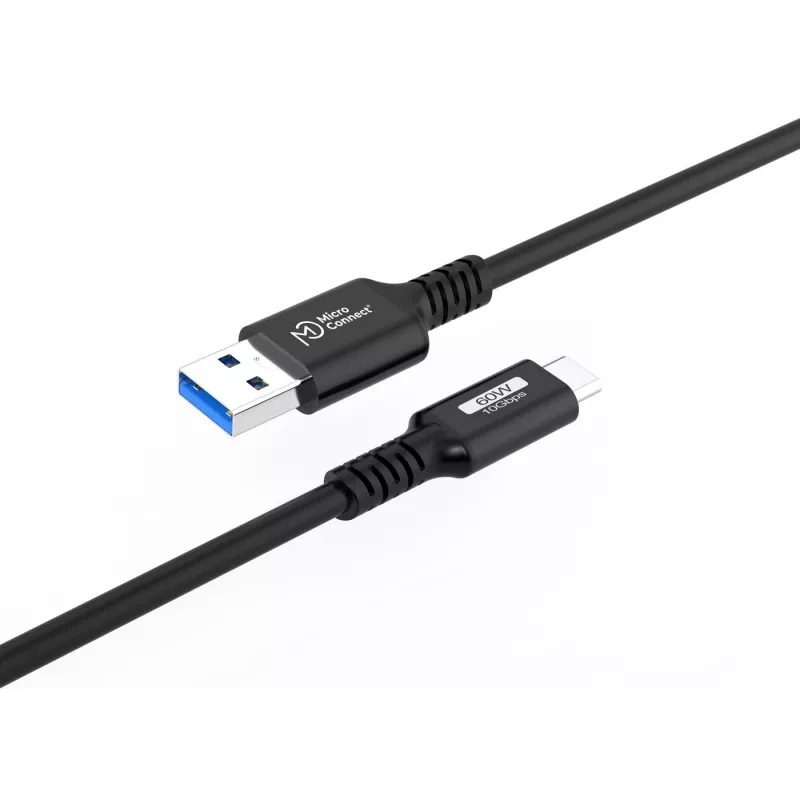 Microconnect USB3.2AC05 USB-kaabel USB 3.2 Gen 2 (3.1 Gen 2) 0,5 m USB C USB A Must