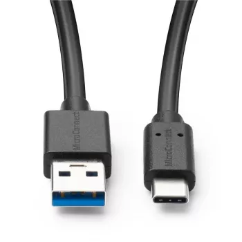 Microconnect USB3.2CA1 USB-kaabel USB 3.2 Gen 2 (3.1 Gen 2) 1 m USB A USB C Must