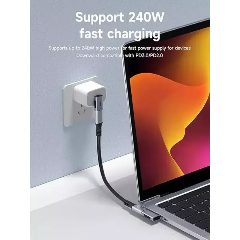 Microconnect USB4-CCFA-240W USB-kaabel 0 m USB C Must