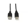 Microconnect USBAAF1B USB-kaabel USB 2.0 1 m USB A Must