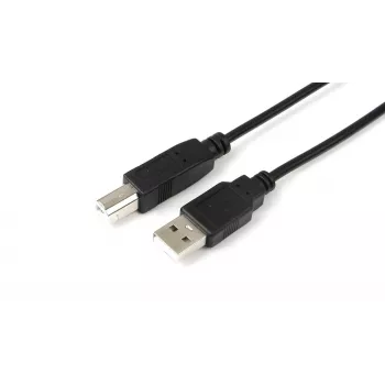 Microconnect USBAB5B USB-kaabel USB 2.0 5 m USB A USB B Must