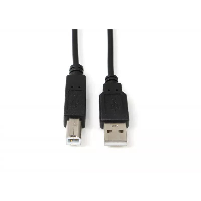 Microconnect USBAB5B USB-kaabel USB 2.0 5 m USB A USB B Must