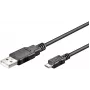 Microconnect USBABMICRO3 USB-kaabel USB 2.0 3 m USB A Micro-USB B Must