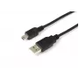 Microconnect USBAMB505 USB-kaabel USB 2.0 0,5 m USB A Mini-USB B Must