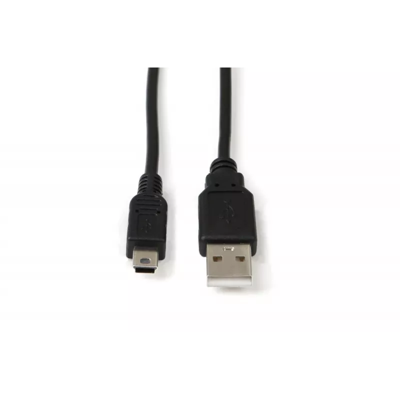 Microconnect USBAMB510 USB-kaabel USB 2.0 10 m USB A Mini-USB B Must