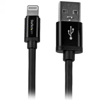 StarTech.com 2 m USB kuni Lightning kaabel - pikk iPhone / iPad / iPod laadimiskaabel - Lightning kuni USB kaabel - Apple MFi sertifitseeritud - must