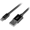 StarTech.com 2 m USB kuni Lightning kaabel - pikk iPhone / iPad / iPod laadimiskaabel - Lightning kuni USB kaabel - Apple MFi sertifitseeritud - must