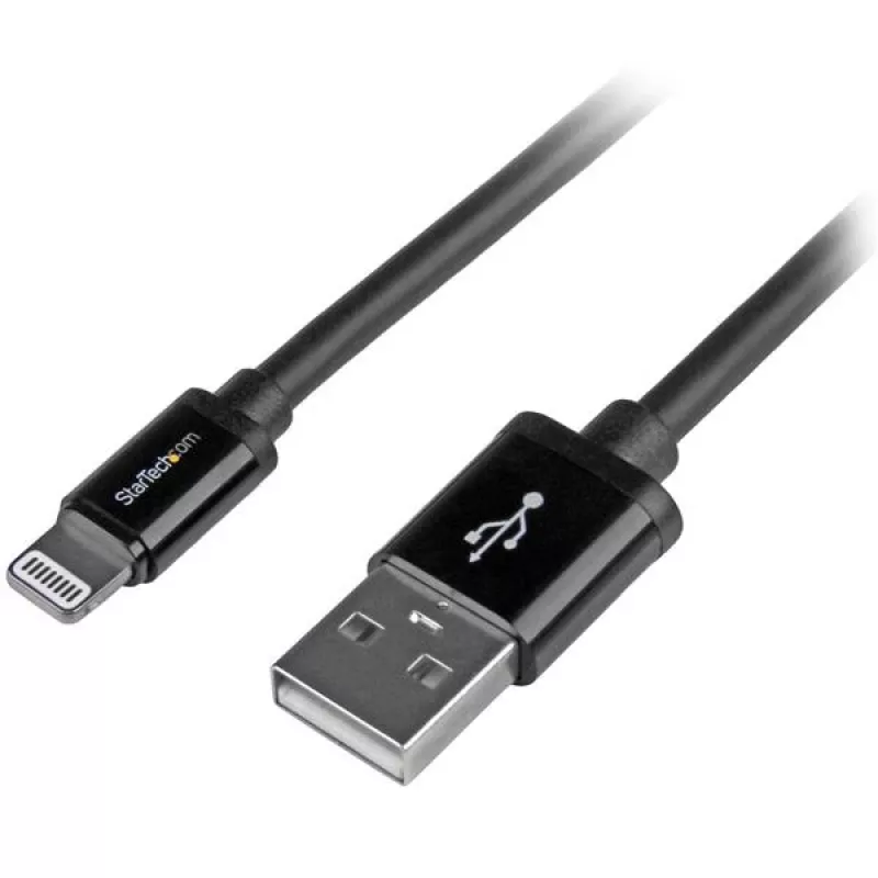 StarTech.com 2 m USB kuni Lightning kaabel - pikk iPhone / iPad / iPod laadimiskaabel - Lightning kuni USB kaabel - Apple MFi sertifitseeritud - must