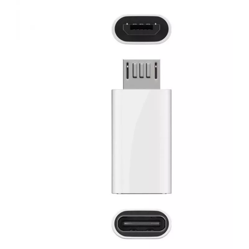 Microconnect USBMICROUSBC kaabel soovaheti Micro-USB B USB C valge