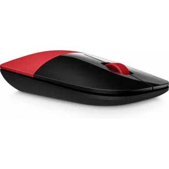 HP Z3700 punane juhtmevaba hiir, mõlemakäeline, optiline, raadiosageduslik juhtmevaba, 1200 DPI, punane