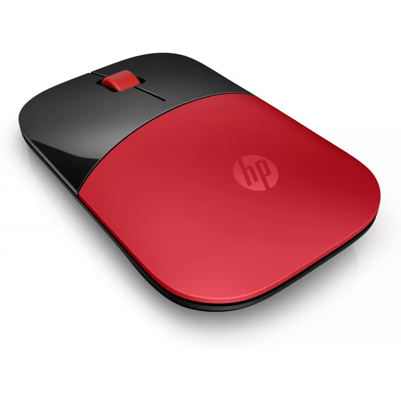 HP Z3700 punane juhtmevaba hiir, mõlemakäeline, optiline, raadiosageduslik juhtmevaba, 1200 DPI, punane
