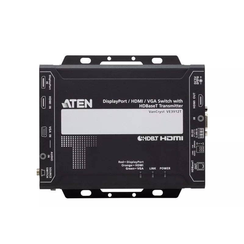 ATEN DisplayPort / HDMI / VGA lüliti HDBaseT saatjaga
