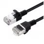 Microconnect V-FTP6A005S-õhuke võrgukaabel Must 0,5 m Cat6a U/FTP (STP)