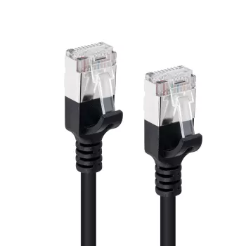 Microconnect V-FTP6A005S-õhuke võrgukaabel Must 0,5 m Cat6a U/FTP (STP)