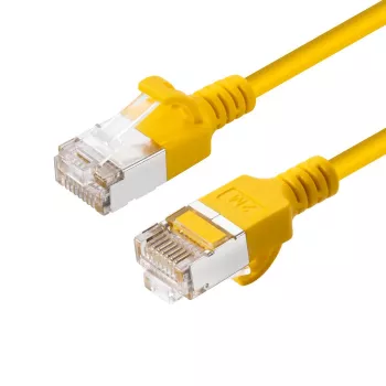 Microconnect V-FTP6A10Y-õhuke võrgukaabel kollane 10 m Cat6a U/FTP (STP)