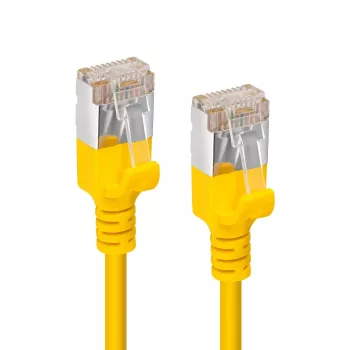Microconnect V-FTP6A10Y-õhuke võrgukaabel kollane 10 m Cat6a U/FTP (STP)