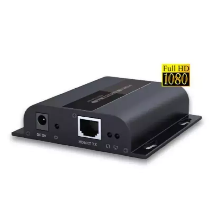 AV-saatja VivoLink VLHDMIEXT1-TV2 — HDMI-sisend/väljund üle Cat5e, kuni 1920x1080, 120 m, juhtmega, must