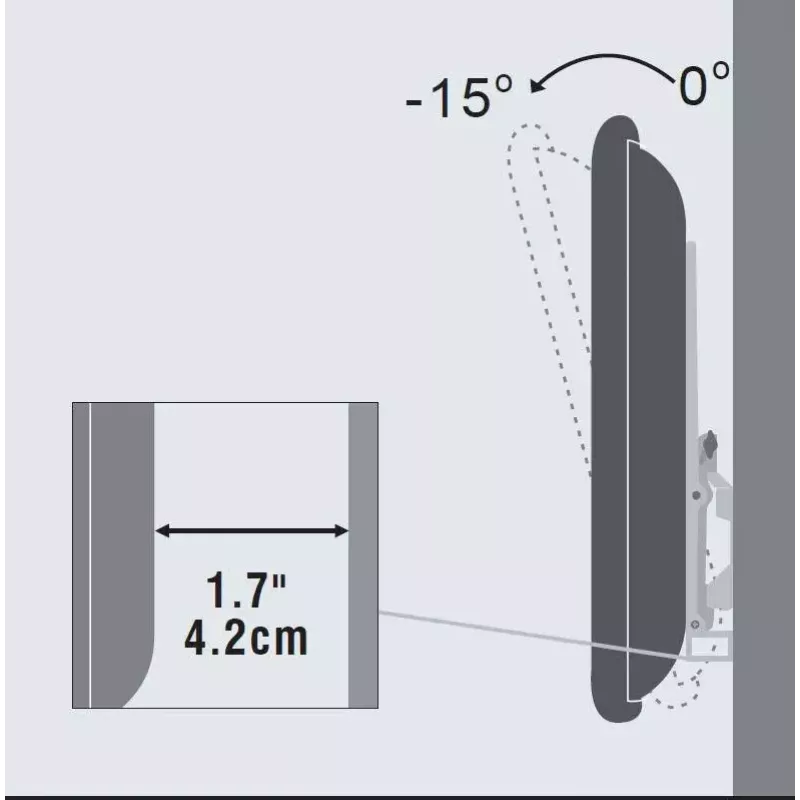 Vivolink VLMW4065T teleriseinakinnitus/statiiv 165,1 cm (65 tolli) must