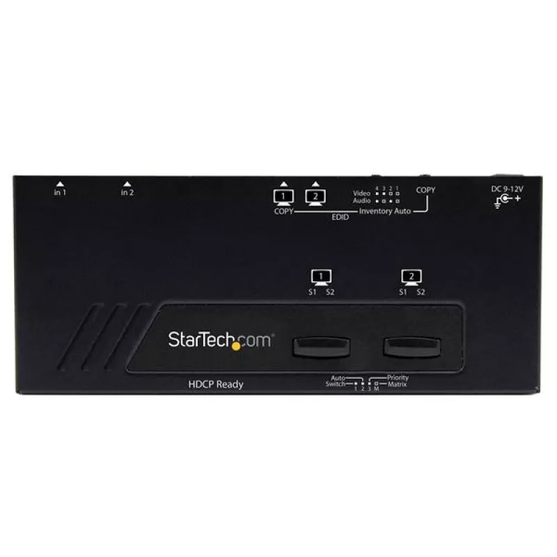 StarTech.com 2X2 HDMI maatrikslüliti automaatse ja prioriteetse valikuga – 1080p