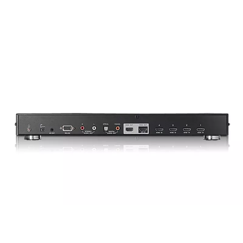 ATEN 4-Pordine Kahe Vaatega HDMI Lüliti, HDMI, Metall, Must, 15 m, 480p, 720p, 1080i, 1080p, 6,75 Gbit/s