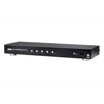 ATEN 4-pordiline tõeline 4K HDMI lüliti kahe väljundiga, HDMI, metallist, must, 60 Hz, 3 m, 3840 x 2160, 4096 x 2160
