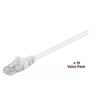 Microconnect V-UTP5005WVP võrgukaabel valge 0,5 m Cat5e U/UTP (UTP)