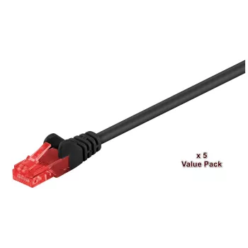 Microconnect V-UTP615SVP võrgukaabel Must 15 m Cat6 U/UTP (UTP)