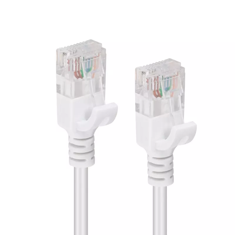 Microconnect V-UTP6A005W-õhuke võrgukaabel valge 0.5 m Cat6a U/UTP (UTP)