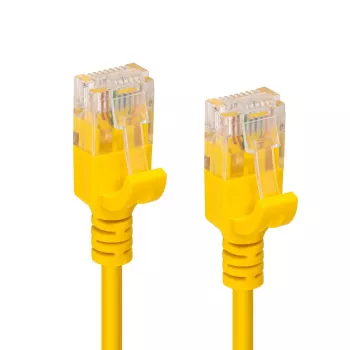 Microconnect V-UTP6A005Y-õhuke võrgukaabel Kollane 0.5 m Cat6a U/UTP (UTP)