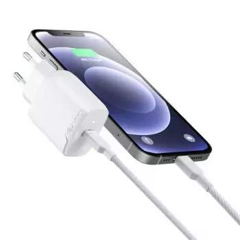 Siselaadija ALOGIC WC1X20-EU nutitelefon 100-240V USB-C valge