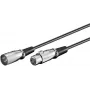 Microconnect XLRMF10 helikaabel 10 m XLR (3 kontaktiga) Must