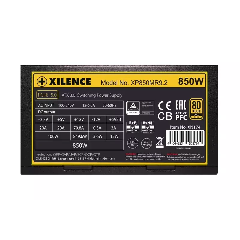 Toiteplokk Xilence Performance X Series XP850MR9.2 850 W