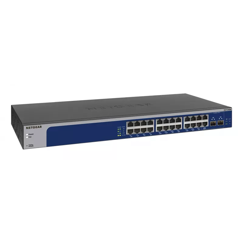 NETGEAR XS724EM hallatav L2 10G Ethernet (100/1000/10000) 1U sinine, hall