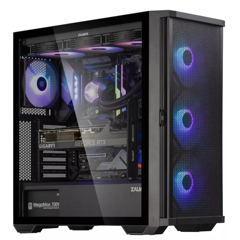 Zalman Z10 PLUS arvutikorpus Midi Tower Must