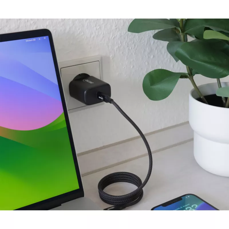 InLine USB PD toiteplokk, GaN laadija, üks USB-C, toiteedastus, 65 W