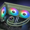 Vedelikjahutuse komplekt Thermaltake TH280 V2 ARGB Roheline 84,32 cfm 3,02 mmH2O