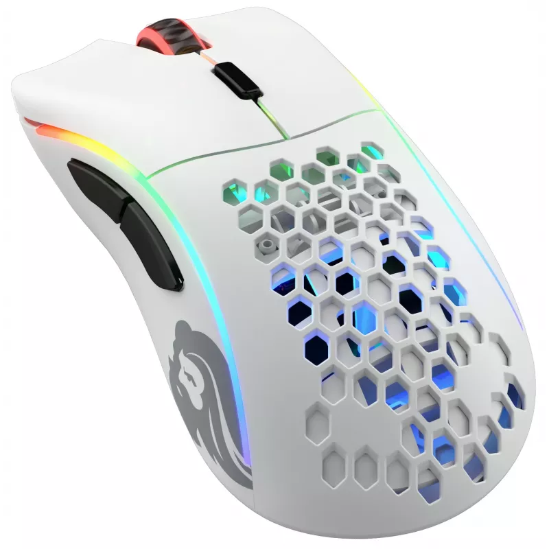 Glorious Gaming Glorious Model D Wireless - Mattvalge, Paremakäeline, RF-juhtmevaba, 19000 DPI, Valge