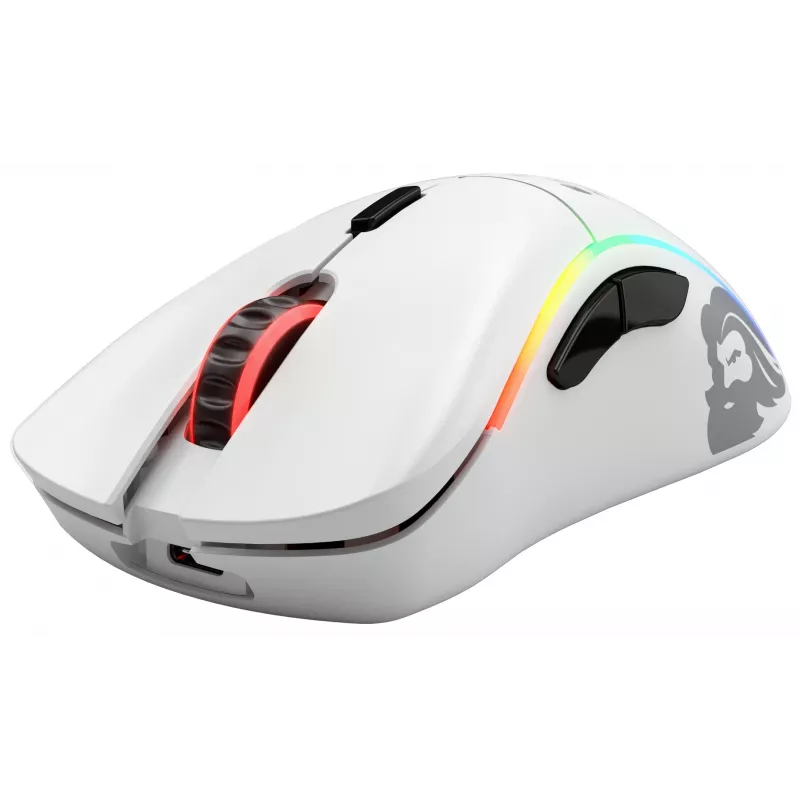 Glorious Gaming Glorious Model D Wireless - Mattvalge, Paremakäeline, RF-juhtmevaba, 19000 DPI, Valge