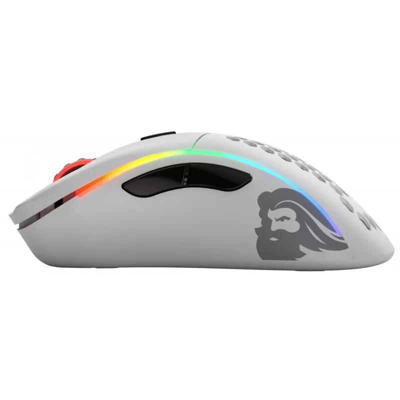 Glorious Gaming Glorious Model D Wireless - Mattvalge, Paremakäeline, RF-juhtmevaba, 19000 DPI, Valge