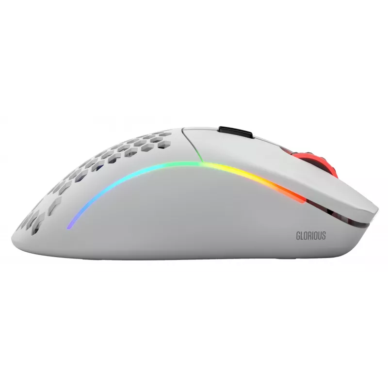 Glorious Gaming Glorious Model D Wireless - Mattvalge, Paremakäeline, RF-juhtmevaba, 19000 DPI, Valge