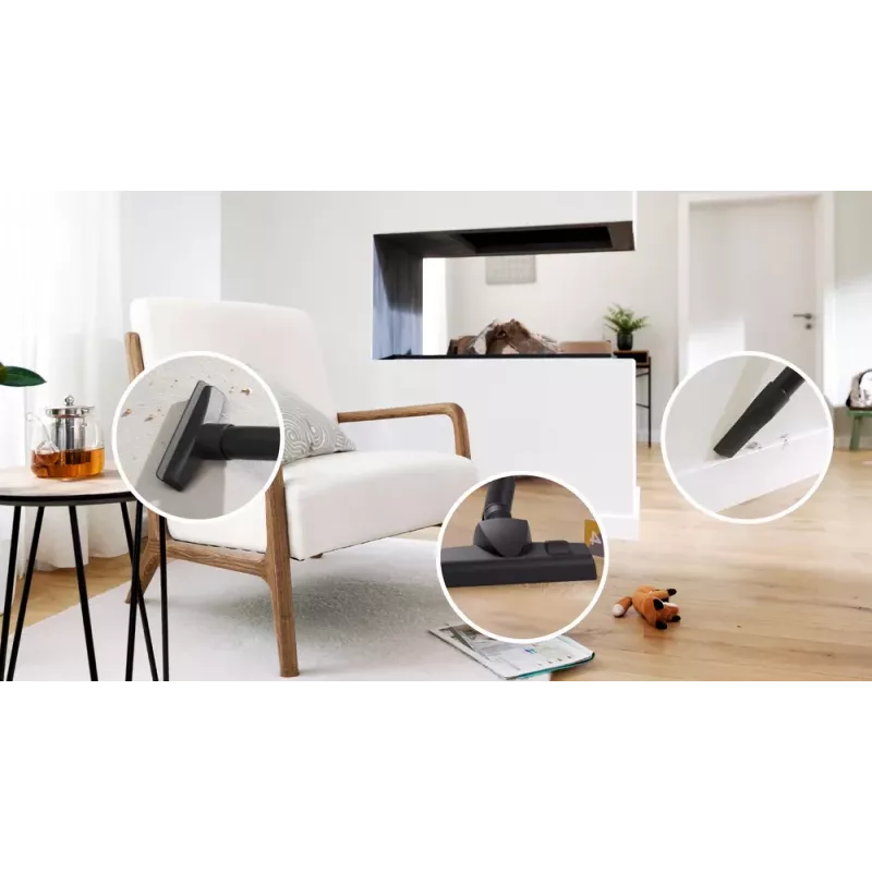 Tolmuimeja Bosch BGB 41BA1 käsitolmuimeja, kotiga, juhtmega, 5,3 kg, 265×410×295 mm